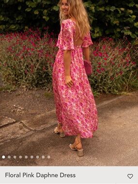 Easy Clothes Floral Pink Daphne Dress -
